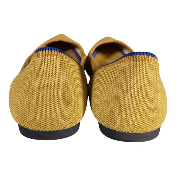 Rothys Pointed Toe Flats - Stylish Women's Ballet Shoes 8.5 Yellow Knit - Picture 8 of 11